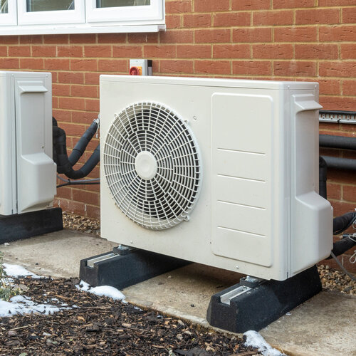 heat pump unit outside of a home