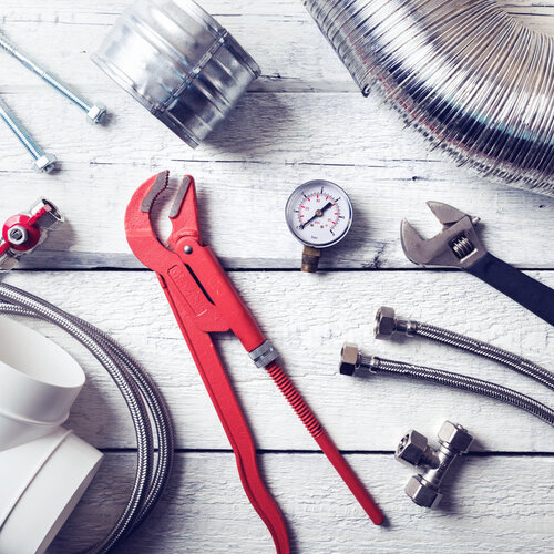 HVAC and plumbing tools and accessories